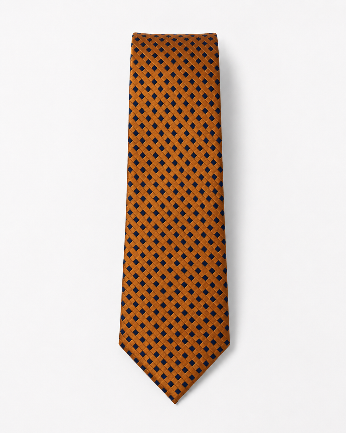 Orange Square - Silk Tie