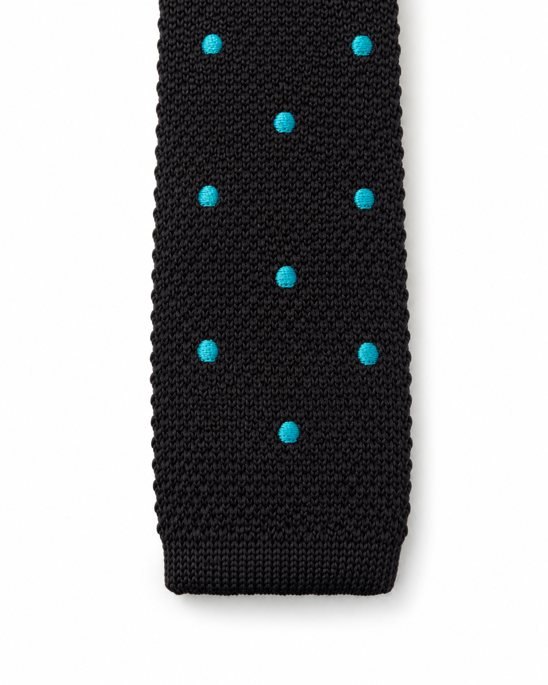 Blue Polka Dots - Knit Tie