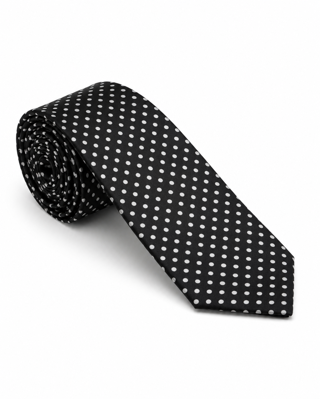 Tuxedo Dots - Cotton Blend Tie